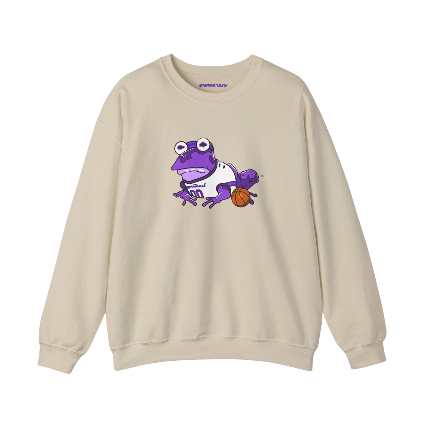 Basketball Hypnotoad™ Crewneck (White Jersey)