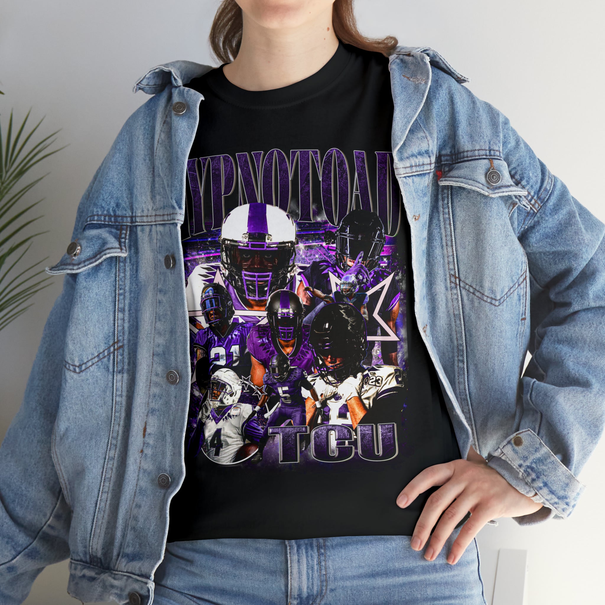 TCU 90 s Style Vintage Hypnotoad Football Tee Hypnotoad Store